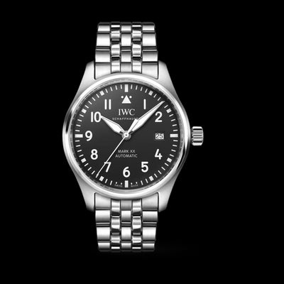 Pilot Mark XX Stainless Steel, Black Dial Watch | 40MM | IW328202