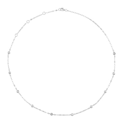 Diamonds by the Yard Necklace in 14K White Gold