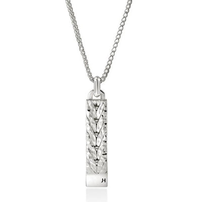 John Hardy Hammered Sterling Silver Pendant Necklace