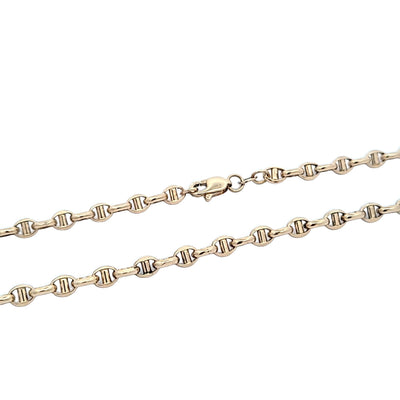 ESTATE 14K YELLOW MARINER LINK CHAIN 20 INCHES LONG 4MM WIDE