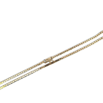 ESTATE 14K YELLOW C LINK CHAIN NECKLACE, 2.6 MM WIDE, 30 INCHES LONG