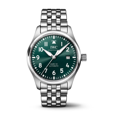 Pilot Mark XX Stainless Steel, Green Dial Watch | 40MM | IW328206