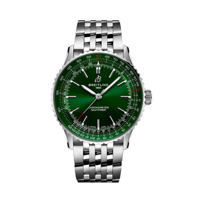 Navitimer Stainless Steel Green Dial Watch | 41MM | A17329371L1A1