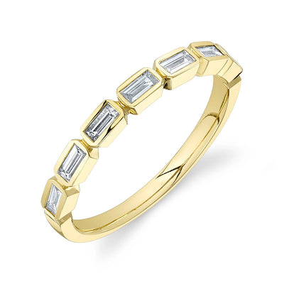 14K Yellow Gold Diamond Band