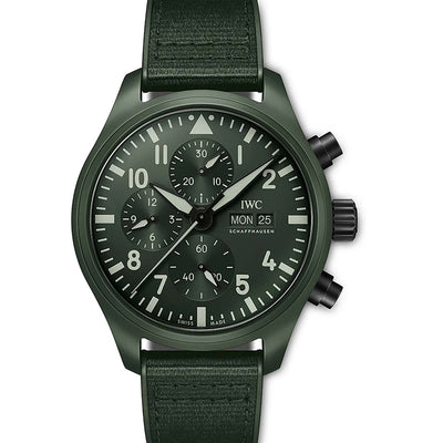 Pilot’s Watch Chronograph TOP GUN Edition “Woodland” Ceramic, Green Dial| 44.5MM | IW389106