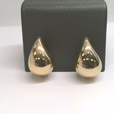 14K Yellow Gold Teardrop Earrings