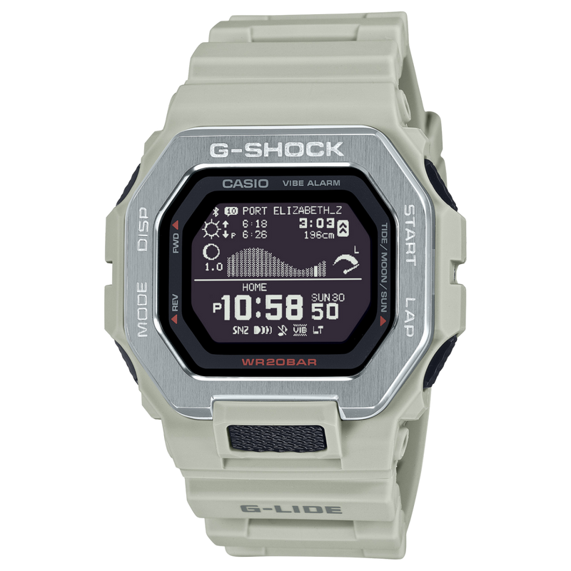 G-SHOCK G-LIDE GBX100-8 Neutral Sand Surf Surfer Men's Tide Watch
