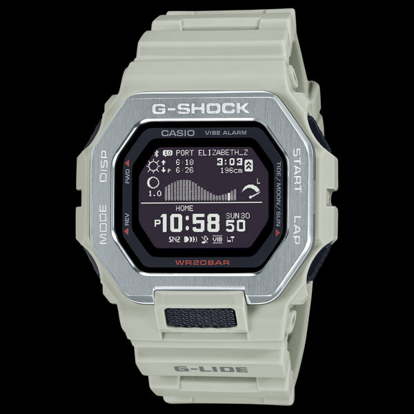G-SHOCK G-LIDE GBX100-8 Neutral Sand Surf Surfer Men's Tide Watch