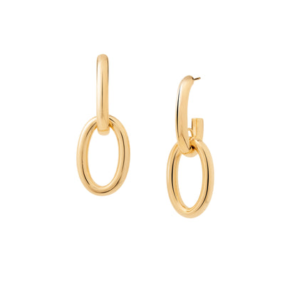 18K Yellow Gold Hoop Earrings