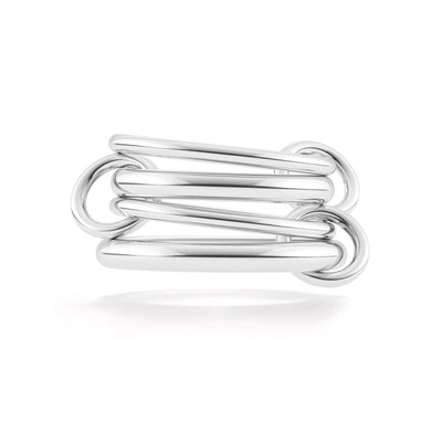 Spinelli Sterling Silver 5 Ring Solarium Ring