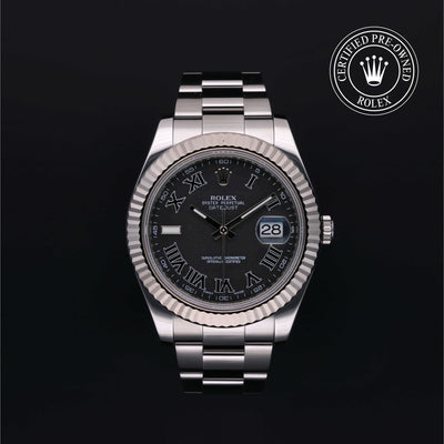 41MM  18K OYST/W DATEJUST Watch