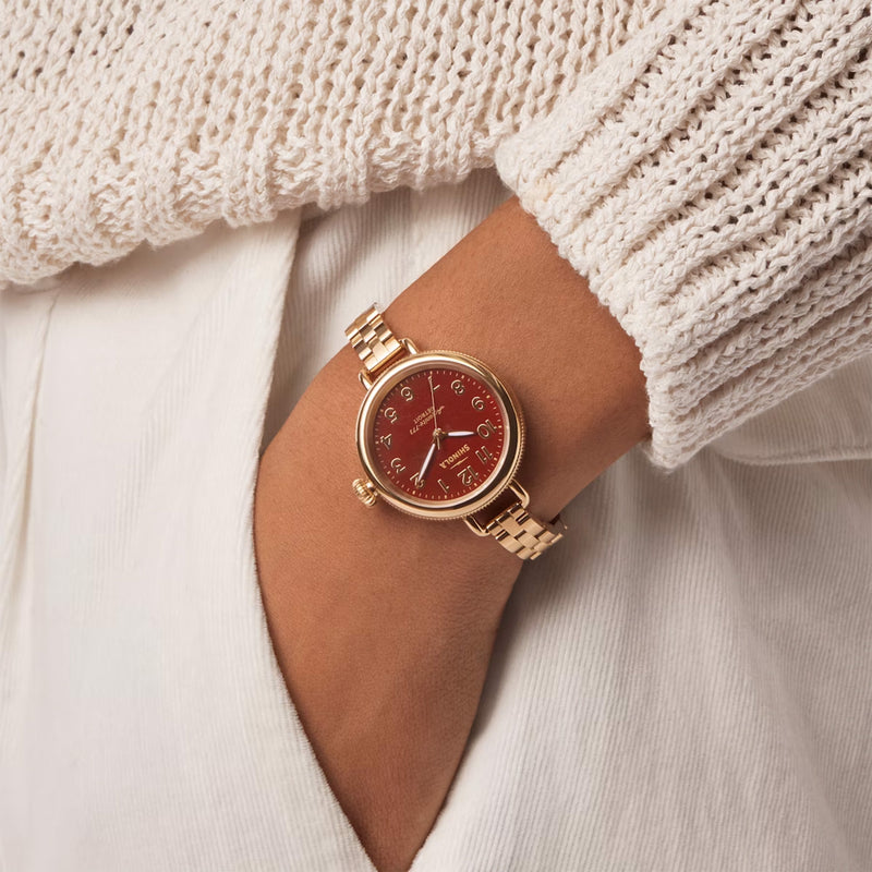 The Birdy 34mm Red Dial