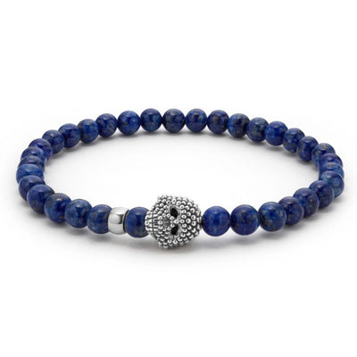 SS Sterling Silver Lapis Bracelet