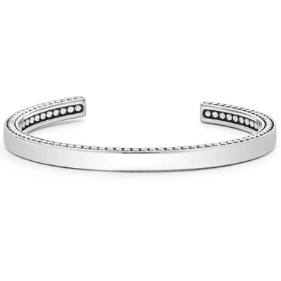 Silver Cuff Bracelet, 6mm