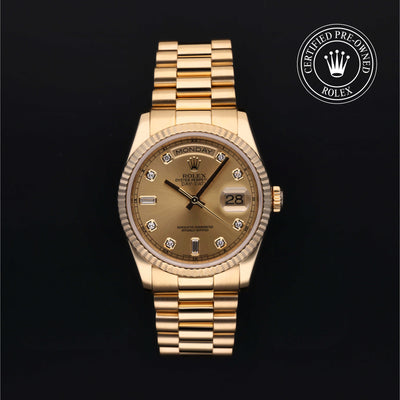 36MM  18K Yellow Gold DAY-DATE Watch