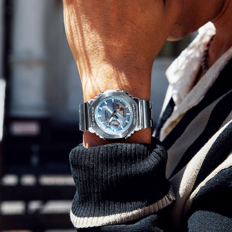 G-Steel Analog Digital Sky Blue Dial