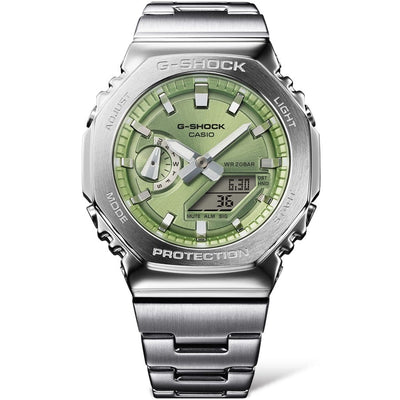 G-Steel Analog Digital Lime Green Dial