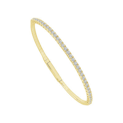 14K Yellow Gold and Titanium Diamond Bracelet