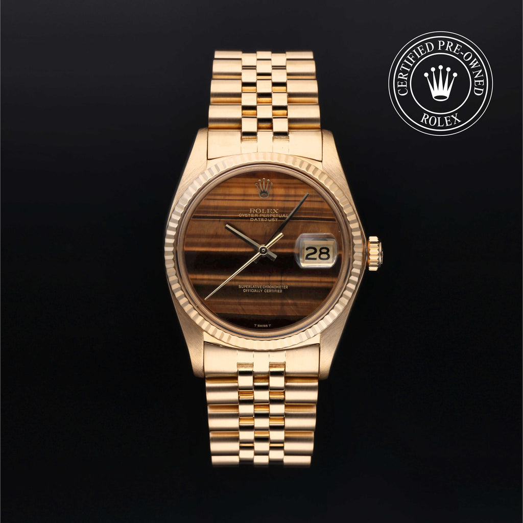 Rolex Certified Pre-Owned Datejust in Yellow Gold, 1601/8