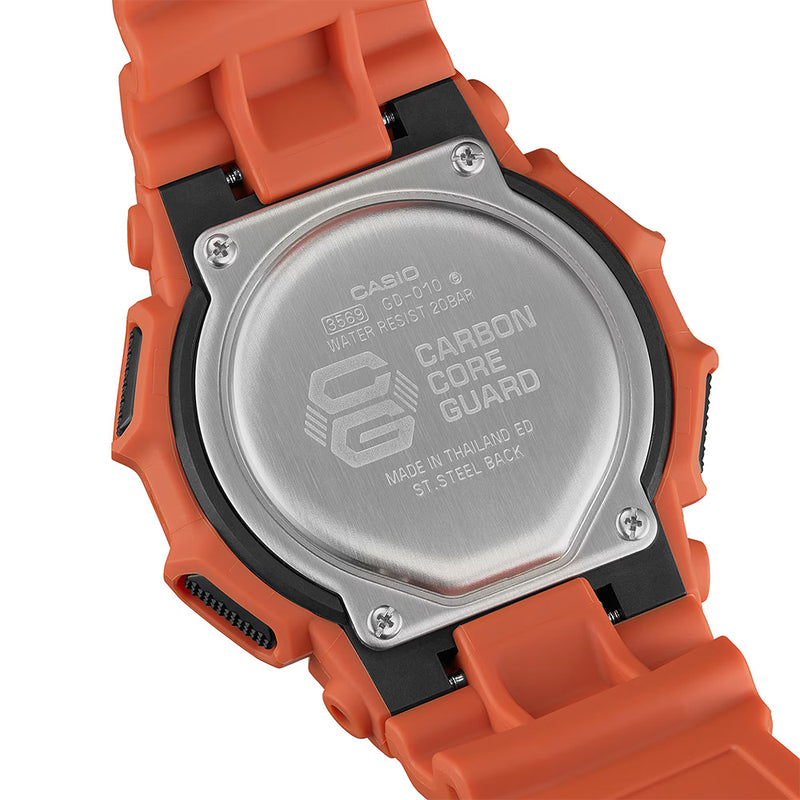 G-SHOCK DIGITAL GD-010 Series Orange Resin Watch | 51.9MM | GD010-4