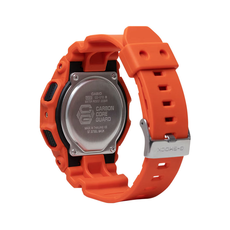 G-SHOCK DIGITAL GD-010 Series Orange Resin Watch | 51.9MM | GD010-4