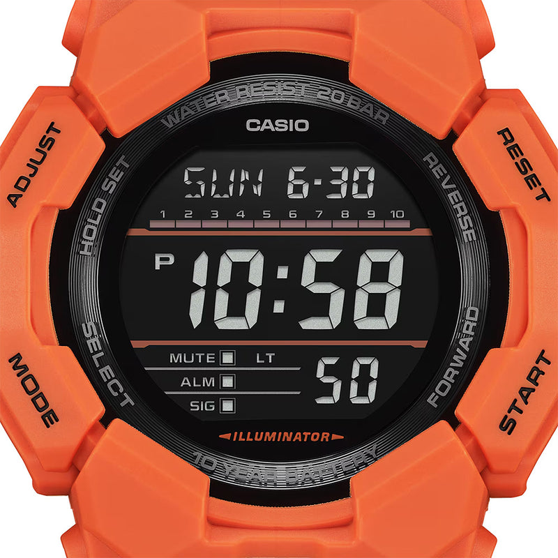 G-SHOCK DIGITAL GD-010 Series Orange Resin Watch | 51.9MM | GD010-4