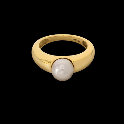 Tapper's Estate Collection | 18K Yellow Gold Cultured Pearl Ring, 7.75MM