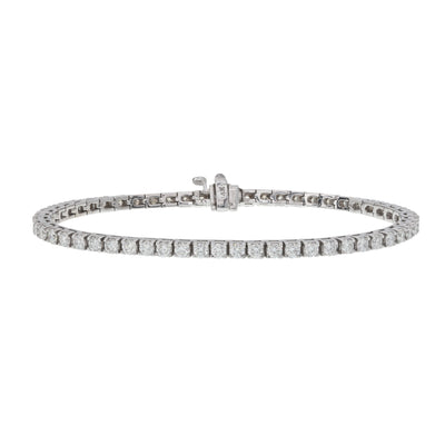 ESTATE 14K WHITE GOLD DIAMOND ETERNITY BRACELET
