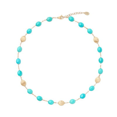 Siviglia Turquoise Necklace in 18K Yellow Gold