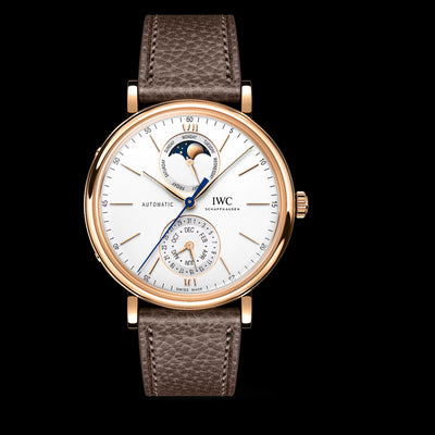 Portofino Complete Calendar 18K Rose Gold, Silver Dial Watch | 41MM | IW359002