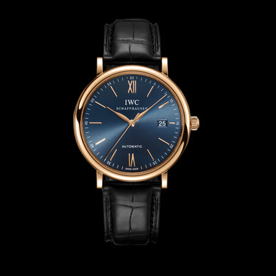 Portofino Automatic 18K Rose Gold, Blue Dial Watch | 40MM | IW356522