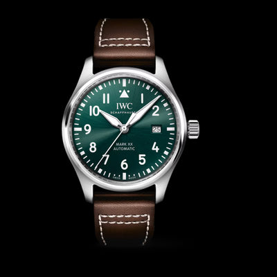 Pilot Mark XX Stainless Steel, Green Dial Watch | 40MM | IW328205