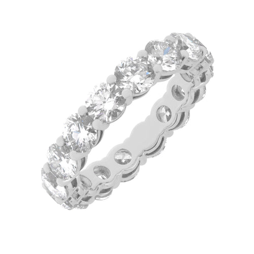 Round-Cut Lab Grown Diamond Eternity Band in Platinum, 5.20cttw