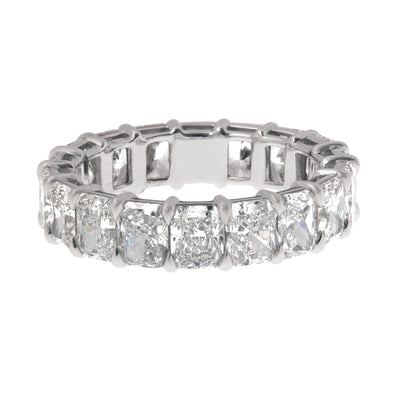 Starburst-Cut Lab Grown Diamond Band in 14K White Gold, 9.25cttw