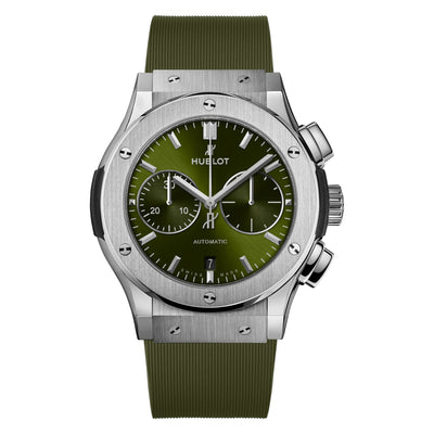 Classic Fusion Chronograph Titanium Green Dial Watch | 45MM