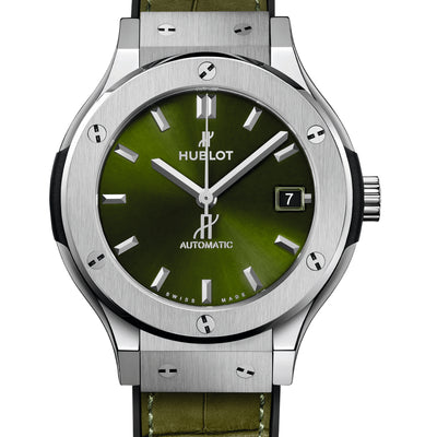 Classic Fusion Titanium Green Dial Watch | 38MM