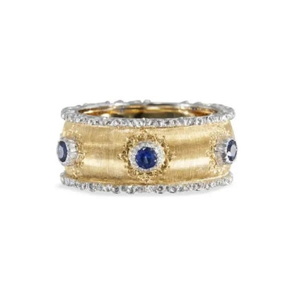Macri Capri Eternelle in Yellow and White Gold with Sapphires