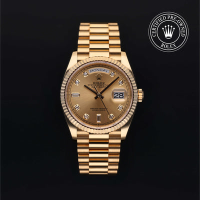 36MM  18K Yellow Gold DAY-DATE Watch