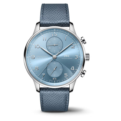 BOUTIQUE EXCLUSIVE Portugieser Chrono 18K White Gold Blue Dial Watch | 41MM | IW371626