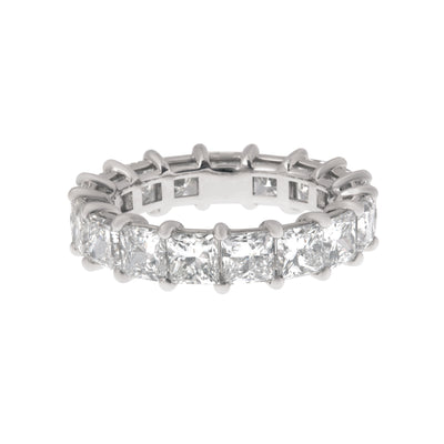 Princess-Cut Lab Grown Diamond Eternity Band in 14K White Gold, 5.75cttw