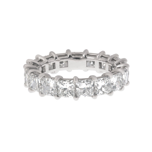 Princess-Cut Lab Grown Diamond Eternity Band in 14K White Gold, 5.75cttw
