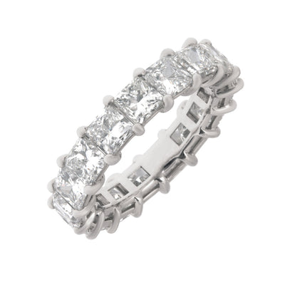 Princess-Cut Lab Grown Diamond Eternity Band in 14K White Gold, 5.75cttw