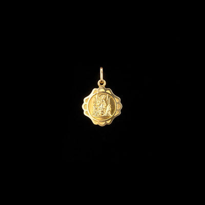 Tapper's Estate Collection | 18K Yellow Gold Our Lady of Charity Medallion Pendant