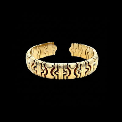 Tapper's Estate Collection | 14K Yellow Gold Vintage Open Cuff Bracelet