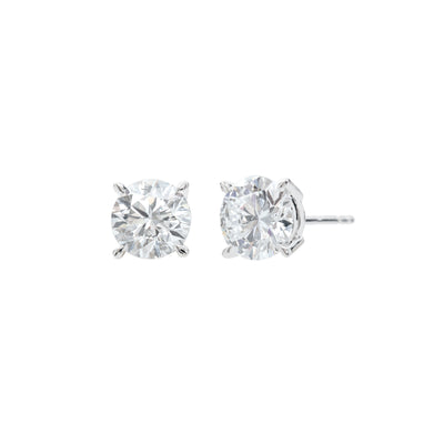 14K White Gold Lab Grown Diamond Stud Earrings