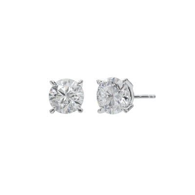 14K White Gold Lab Grown Diamond Stud Earrings