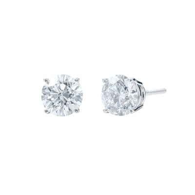 14K White Gold Lab Grown Diamond Stud Earrings