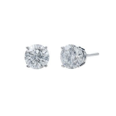 14K White Gold Lab Grown Diamond Stud Earrings