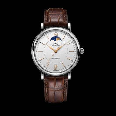 Portofino Moon Phase Stainless Steel, Silver Dial Watch | 40MM | IW459401