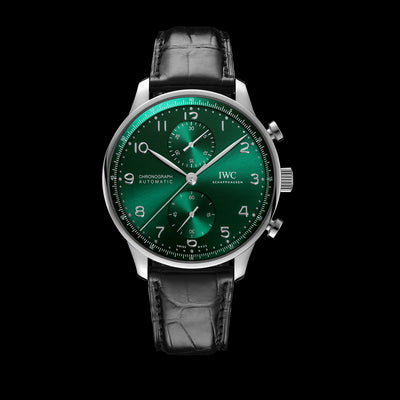 Portugieser Chronograph Stainless Steel, Green Dial Watch | 41MM | IW371615